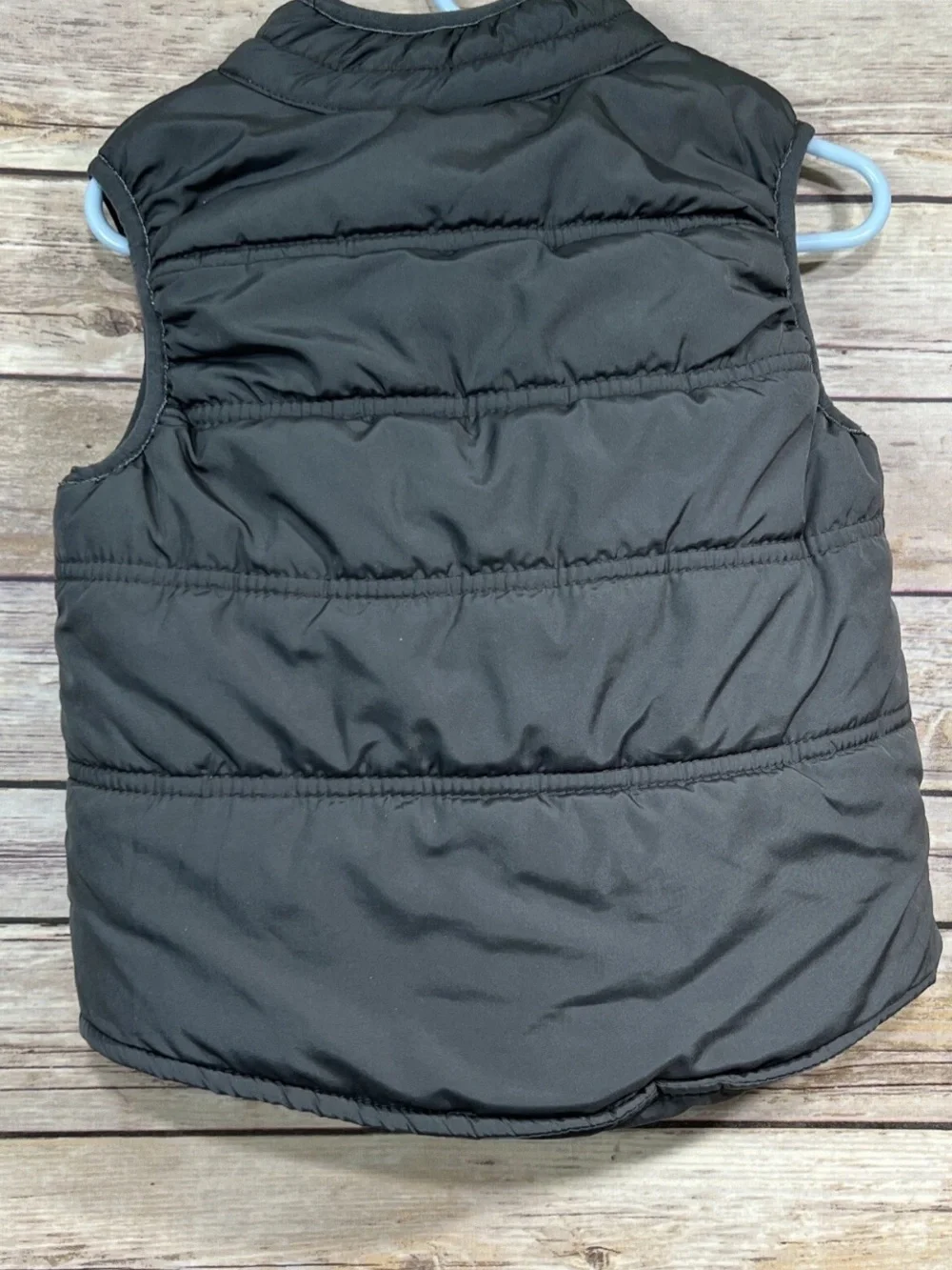 Carter’s Toddler Boys Black Puffer Vest Full Zip Sleeveless Jacket Size 24M